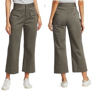 ATM Brushed Twill Crop Wide Leg Pants Crop Size 10